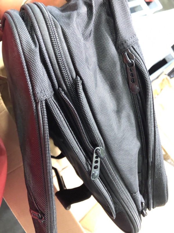 Photo 5 of 17 inch Laptop Bag, Expandable Briefcases for Men Women, Water Resistant Business Computer Bag for Men, Large Shoulder Messenger Bag for Work, Office, Travel Fits 17 15.6 Inch Laptop, Black