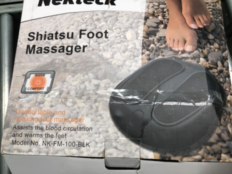 Photo 2 of 
Nekteck Foot Massager with Heat, Shiatsu Heated Electric Kneading Foot Massager Machine for Plantar Fasciitis, Built-in Infrared Heat Function and Power Cord (Black