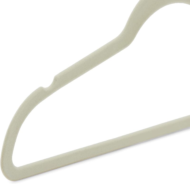 Photo 1 of Velvet Hangers 12 Pack - Ivory Hangers for Coats, Pants & Dress Clothes - IVORY