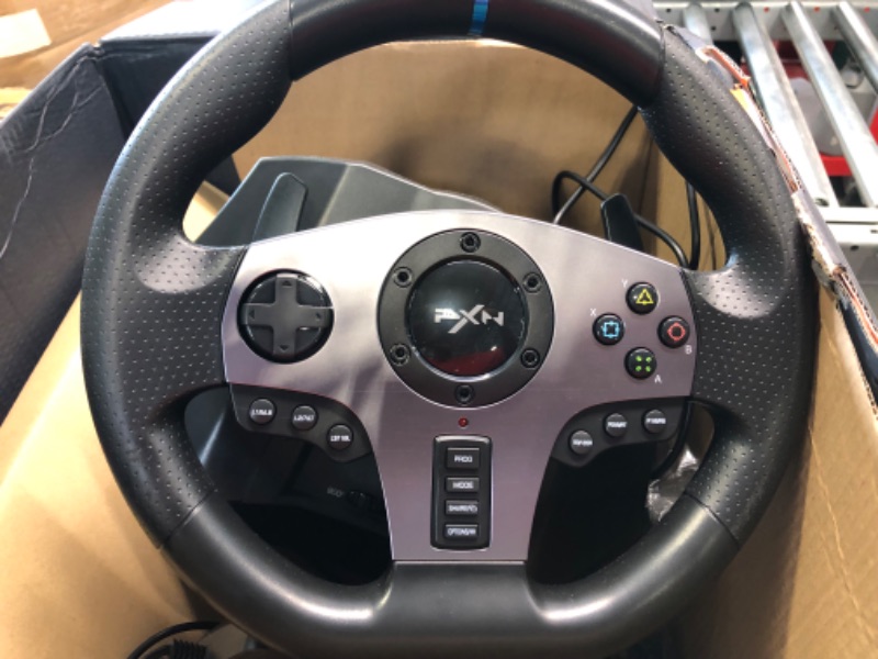 Photo 6 of PXN V9 Gaming Racing Wheel with Pedals and Shifter, Steering Wheel for PC, Xbox One, Xbox Series X/S, PS4, PS3 and Nintendo Switch
