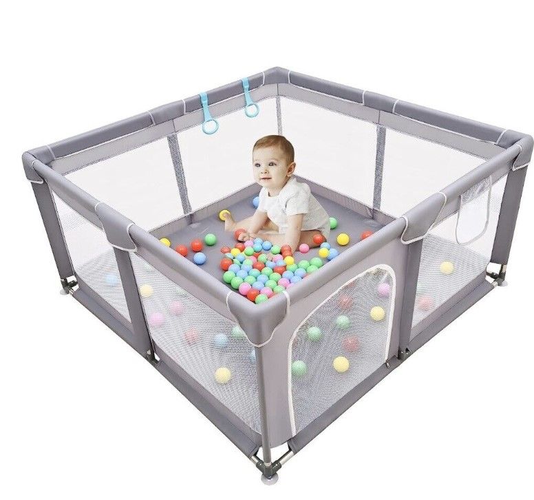 Photo 1 of Baby Playpen , Baby Playard, Playpen for Babies with Gate Indoor & Outdoor Kids Activity Center