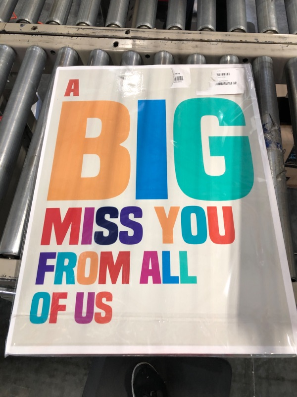 Photo 3 of Big Shaped Jumborific Miss You Card, Extra Large A Big Miss You from All of Us, Giant Thinking of You Greeting Card, 22.4 X 16.9 Inches giant miss you