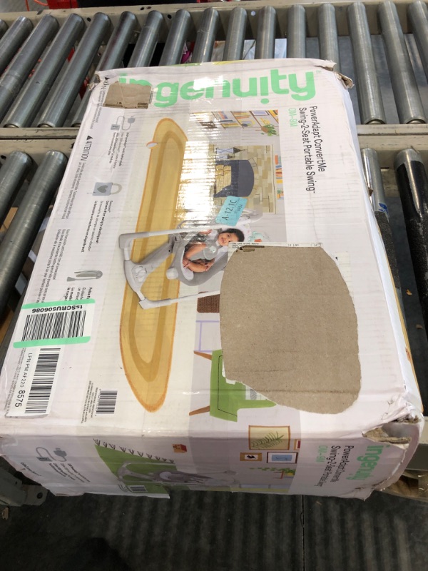 Photo 1 of Ingenuity ConvertMe 2-in-1 Compact Portable Baby Swing & Infant Seat, Battery-Saving Automatic Sway, Vibrations, Nature Sounds - Wimberly