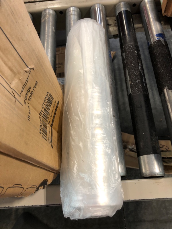 Photo 4 of Stretch Film, HERKKA Stretch Wrap with Handles Industrial Strength, Moving Wrapping Plastic Roll, Shrink Wrap for Pallet Wrap, 15" x 1000 Feet, 4 Pack, 60 Gauge