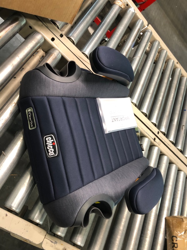 Photo 2 of Chicco GoFit ClearTex Backless Booster Car Seat - Reef | Navy Reef GoFit with ClearTex No Chemicals