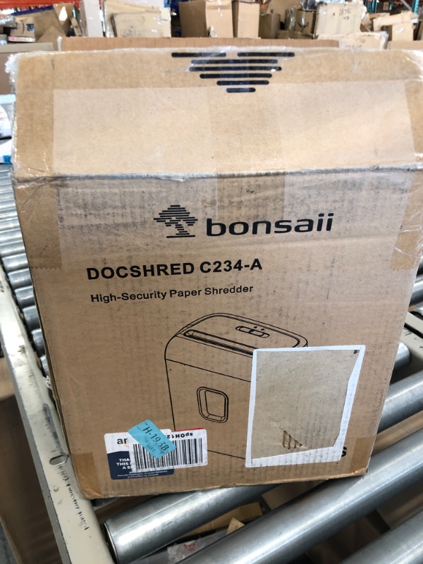 Photo 2 of Bonsaii 6-Sheet Micro-Cut Shredder and 24-Pack Lubricant Sheets