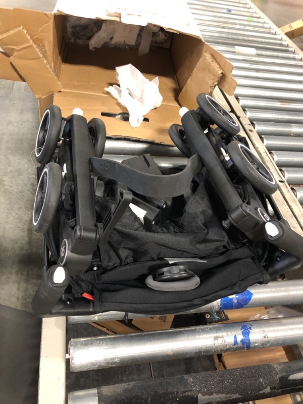 Photo 1 of gb Pockit+ All-Terrain, Ultra Compact Lightweight Travel Stroller with Canopy and Reclining Seat in Velvet Black Velvet Black Pockit+ All Terrain