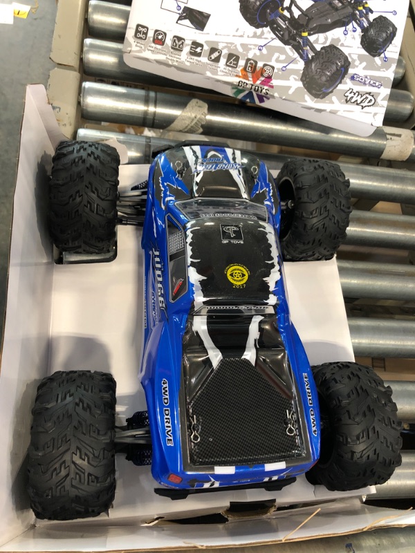 Photo 3 of Soyee RC Cars 1:10 Scale RTR 46km/h High Speed Remote Control Car All Terrain Hobby Grade 4WD Off-Road Waterproof Monster Truck Electric Toys for Kids and Adults -1600mAh Batteries x2 Dual batteries