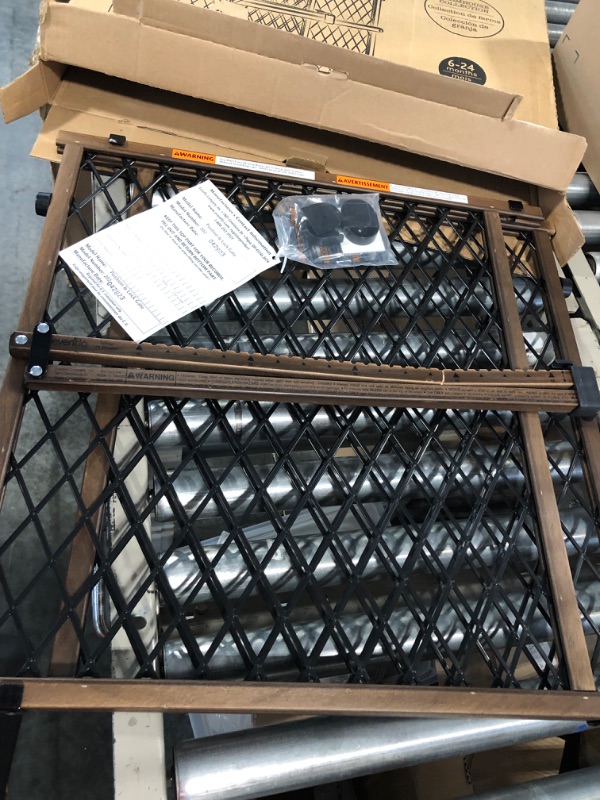 Photo 1 of Evenflo Position & Lock Baby Gate, Pressure-Mounted, Farmhouse Collection