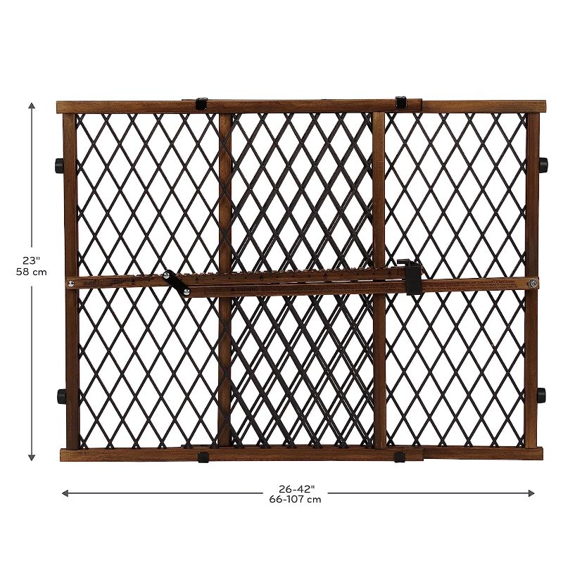 Photo 1 of Evenflo Position & Lock Baby Gate, Pressure-Mounted, Farmhouse Collection