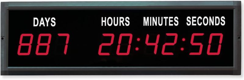 Photo 1 of 1.8'' LED Countdown Clock Days Hours Minutes and Seconds (Red)