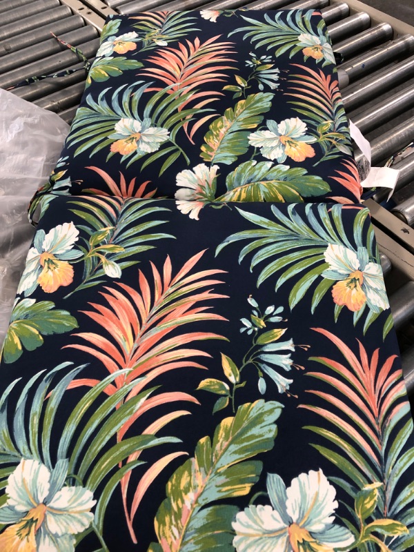 Photo 3 of Arden Selections Simone Tropical Outdoor High Back Dining Chair Cushion