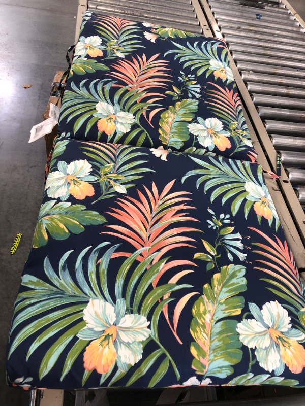 Photo 3 of Arden Selections Simone Tropical Outdoor High Back Dining Chair Cushion