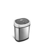 Photo 1 of 3.2 gal. Brushed Stainless Steel Motion Sensing Touchless Trash Can