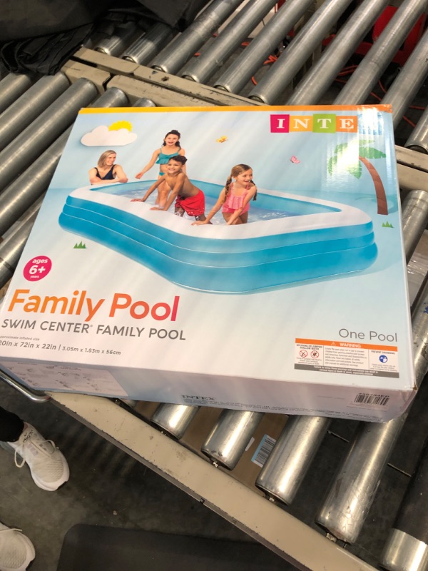 Photo 1 of Intex Swim Center Family Inflatable Pool, 120" X 72" X 22", for Ages 6+ standart