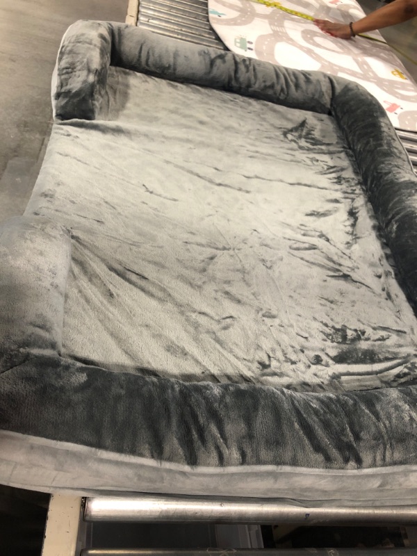 Photo 1 of BEDSURE Orthopedic Dog Bed for Extra Large Dogs - XL Waterproof Dog Bed Large, Foam Sofa with Removable Washable Cover, Waterproof Lining and Nonskid Bottom Couch, Pet Bed XL?42x32x7"? Grey