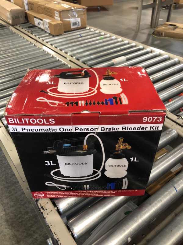 Photo 2 of BILITOOLS 3L Vacuum Brake Bleeder Kit, One Person Pneumatic Brake Fluid & Clutch Bleeding Extractor Tool with Adapters & 1L Refilling Bottle