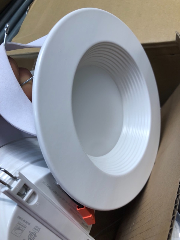 Photo 4 of Amico 5/6 inch 3CCT LED Recessed Lighting 12 Pack, Dimmable, IC & Damp Rated, 12.5W=100W, 950LM Can Lights with Baffle Trim, 3000K/4000K/5000K Selectable, Retrofit Installation - ETL & FCC Certified