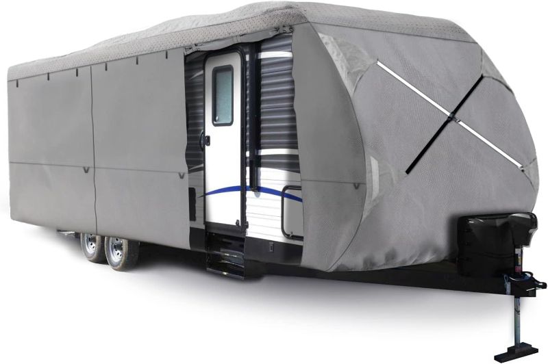 Photo 1 of XGEAR Thick 6-Ply Top Panel Travel Trailer Cover- Ripstop Waterproof RV Covers with Storage Bag and Windproof Buckles (22'-24')