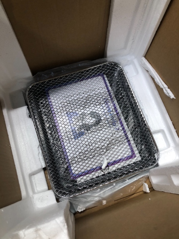 Photo 1 of Geek Chef Air Fryer Toaster Oven, 10QT Toaster Ovens Countertop, 4 Slice Toaster, 6 Inch Pizza, Warm, Broil, Toast, Bake, Air Fry, Perfect for Countertop 10QT Air Fryer Toaster Oven Combo