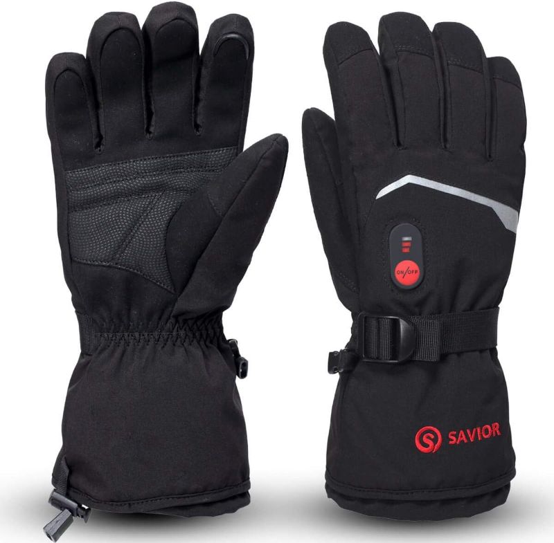 Photo 1 of SAVIOR HEAT Heated Gloves, Unisex Rechargeable Battery Powered Electric Heating Glove for Winter Outdoor