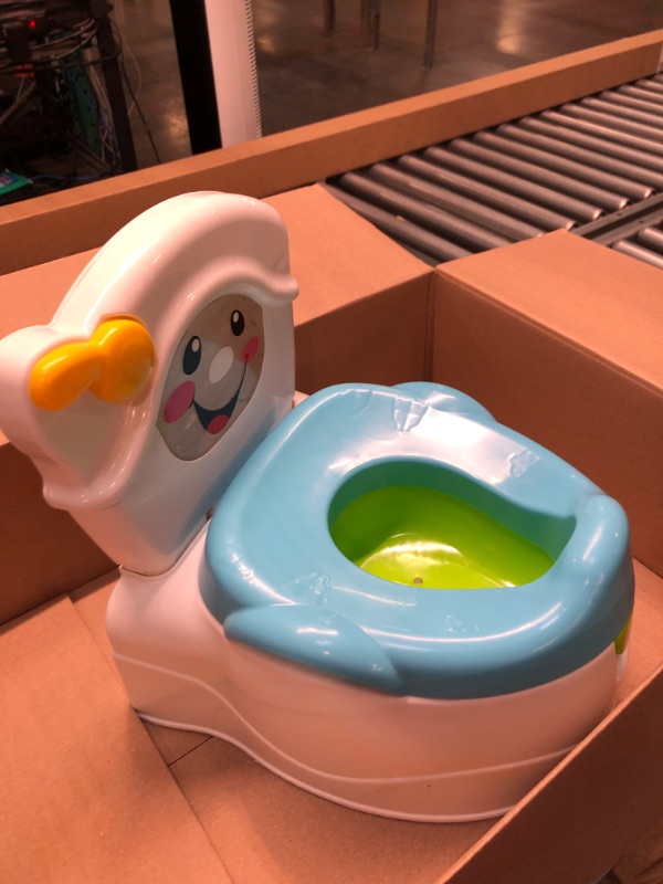 Photo 4 of Fisher-Price Toddler Toilet Learn-To-Flush Potty Training Seat With Lights Sounds Phrases And Removable Potty Ring