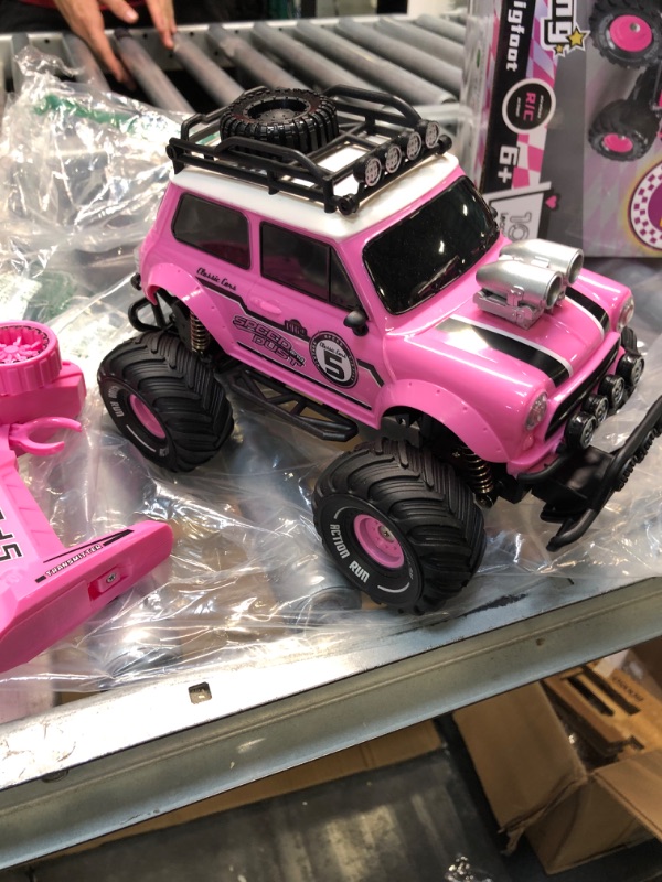 Photo 3 of Remote Control Car for Girls, 2.4Ghz Pink RC Cars for Daughter with Two Rechargeable Batteries, Radio Controlled Vehicle for Toddlers Kids, Birthday R/C Toys for Granddaughter