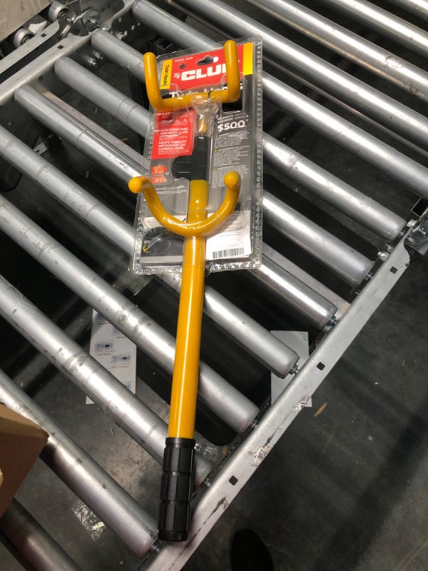 Photo 3 of The Club 3000 Twin Hooks Steering Wheel Lock, Yellow