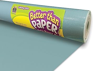 Photo 1 of Calming Blue Better Than Paper® Bulletin Board Roll & Woven Better Than Paper® Bulletin Board Roll