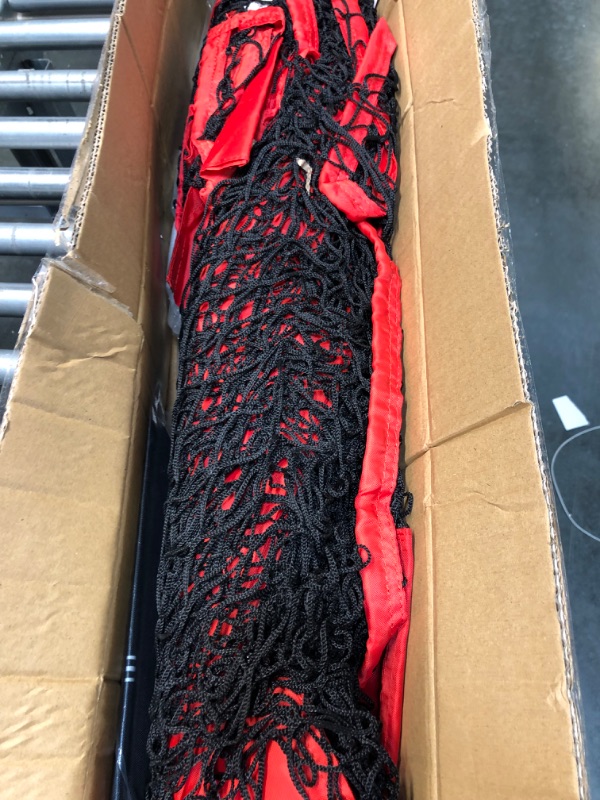 Photo 5 of ZELUS Collapsible Barricade Backstop Net 12x9 ft, Net for Lacrosse, Baseball, Basketball, Soccer, Field Hockey and Softball Practice Barrier, Portable Hitting Net for Backyard, Park, with Carry Bag