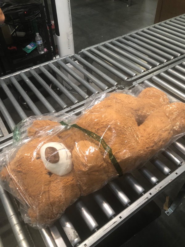 Photo 3 of DOLDOA Giant Teddy Bear Soft Stuffed Animals Plush Big Bear Toy for Kids, Girlfriend 35.4 inch(Brown)