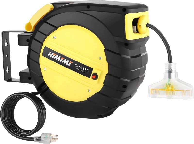 Photo 1 of 50FT Retractable Extension Cord Reel