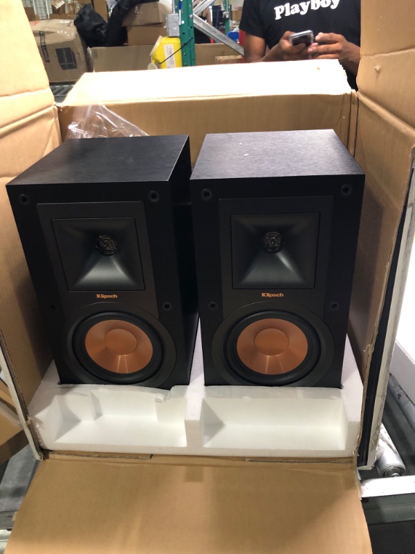 Photo 3 of Klipsch Reference R-41M Bookshelf Speakers (2 Pairs - 4 Speakers, Black) Case (2 units)