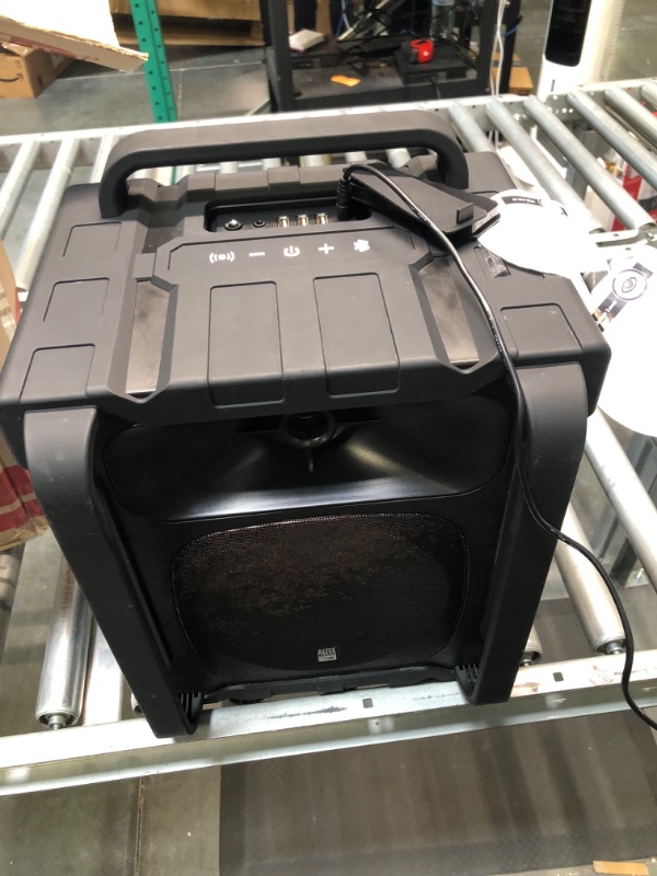 Photo 1 of Altec Lansing Sonic Boom - Waterproof Bluetooth Speaker with Phone Charger, IP67 Outdoor Speaker, 3 USB Charging Ports, 50 Foot Range & 20 Hours Battery Life