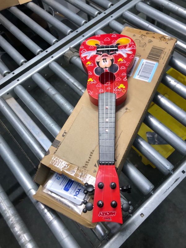 Photo 3 of First Act Mickey Mouse Toy Ukulele, 20 Inch - Ukulele for Beginners, Musical Instruments for Toddlers and Preschoolers - Features Your Child’s Favorite Disney Character