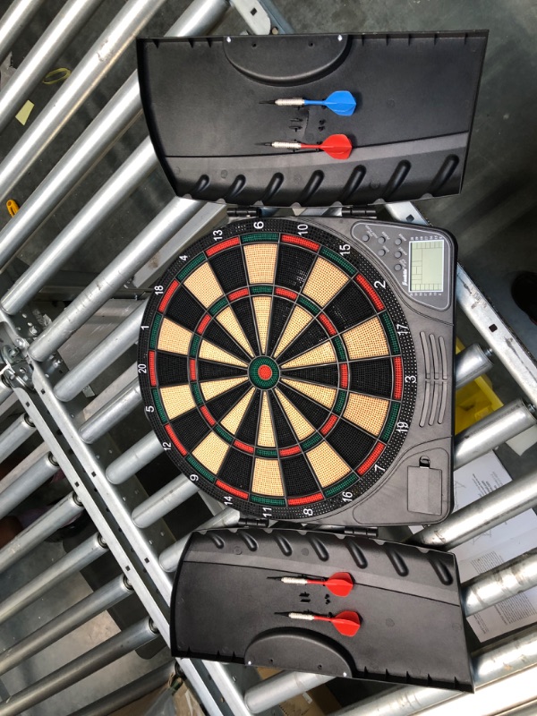 Photo 1 of Arachnid Reactor Electronic Dartboard and Cabinet with LCD display, Cricket Scoring Displays, 8-Player Scoring