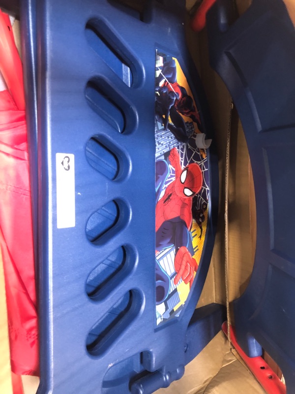 Photo 1 of Delta Children Plastic Toddler Bed, Marvel Spider-Man Spider-Man Bed