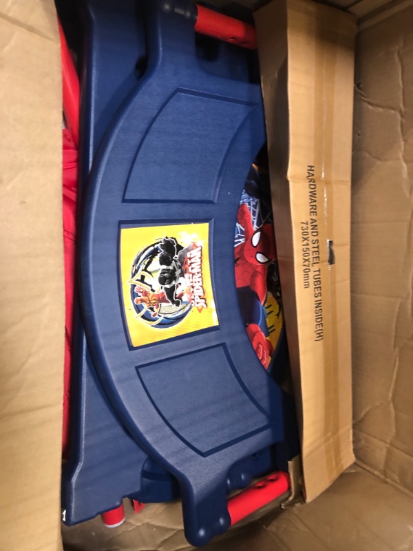Photo 1 of Delta Children Plastic Toddler Bed, Marvel Spider-Man Spider-Man Bed
