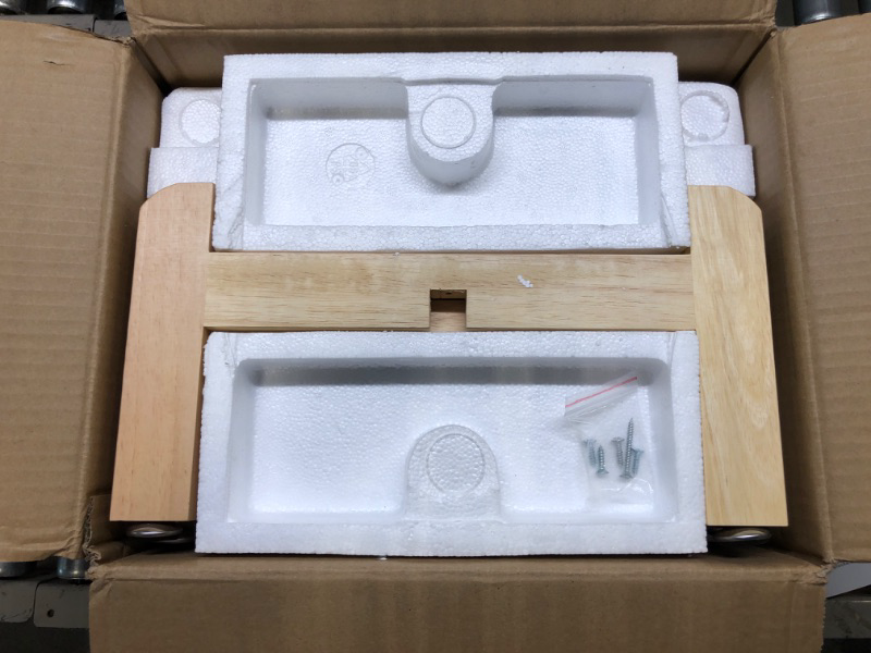 Photo 1 of Sighompro Countertop Ceramic Porcelain Water Jug Dispenser with Faucet and Gasket, with Wooden Stand. Mostly Used for 3 Gallon and 5 Gallon Water Bottles