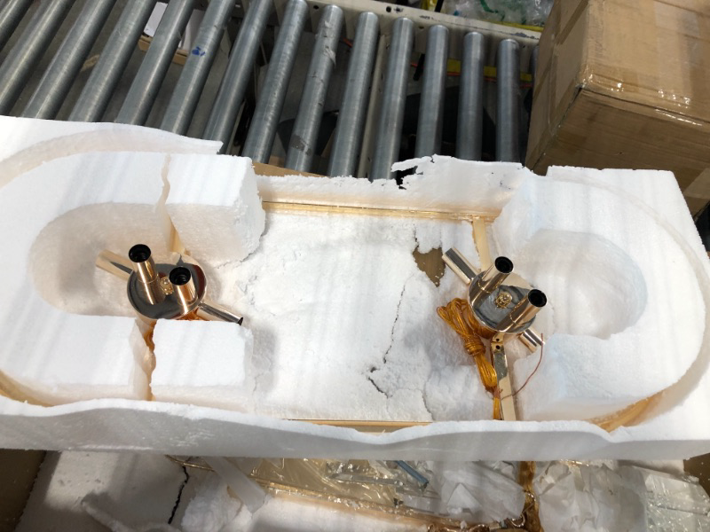 Photo 1 of ERNOPEBO Crystal Chandelier Lighting Modern Gold Chandelier Crystals for Dining Room Kitchen Dinning Table Decoration Light Fixtures Ceiling Mount L31.5 x W11.8 L31.5" x W11.8"