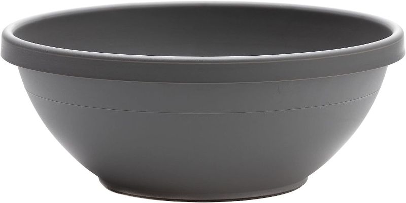 Photo 1 of Bloem Terra Plant Bowl Planter 14" - Charcoal
