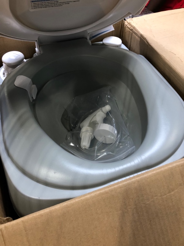 Photo 2 of Kohree Portable Toilet Camping Porta Potty, 5.8 Gallon Waste Tank, Indoor Outdoor Toilet with CHH Piston Pump and Level Indicator, Leak-Proof Cassette Toilet for RV Travel, Boat and Trips.