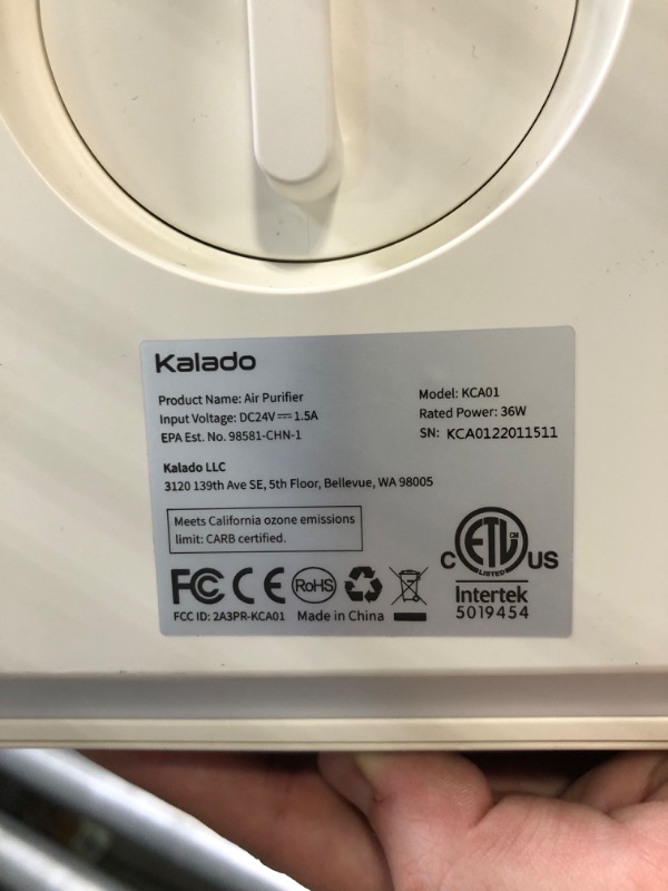 Photo 2 of KALADO Air Purifiers for Home Large Room up to 1300sqft, Smart WiFi Alexa Control and PM2.5 Monitor,25dB Low Noise H13 True HEPA Filter Removes Up to 99.97% of Particles, Pet Allergies, Smoke, Dust