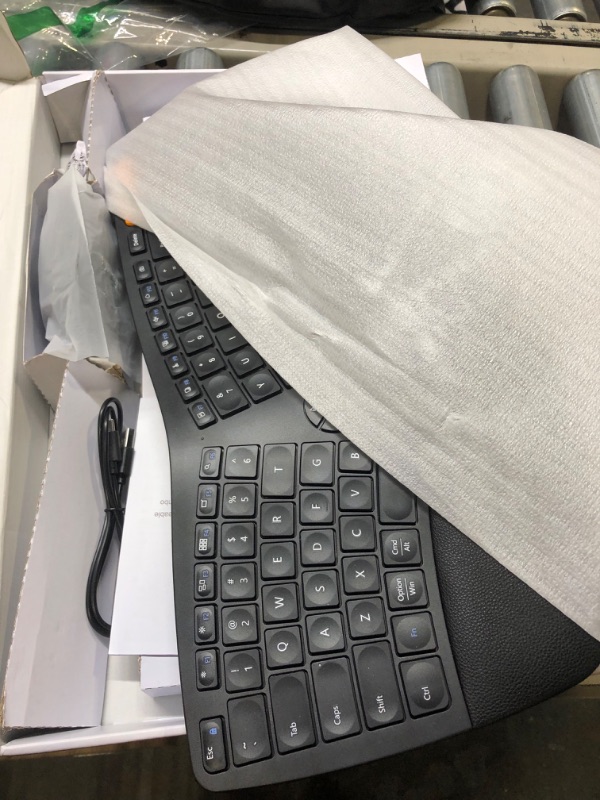 Photo 1 of Ergonomic Wireless Keyboard Mouse, ProtoArc EKM01 Ergo Bluetooth Keyboard and Mouse Combo, Split Design, Palm Rest, Multi-Device, Rechargeable, Windows/Mac/Android