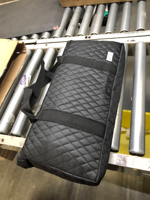 Photo 1 of American Mahjong Game Set - Black Quilted Soft Bag 166 Premium Tiles with 4 All-in-One Rack/Pushers,100 Chips, Wind Indicator, English Manual. Easy Carry Full Size Complete Western MahJongg Set