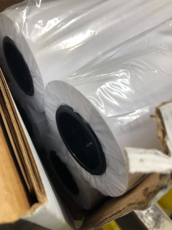 Photo 3 of ACYPAPER Plotter Paper 24 x 150, CAD Paper Rolls, 20 lb. Bond Paper on 2" Core for CAD Printing on Wide Format Ink Jet Printers, 4 Rolls per Box. Premium Quality
