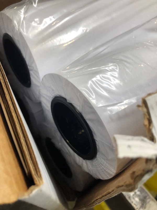 Photo 1 of ACYPAPER Plotter Paper 24 x 150, CAD Paper Rolls, 20 lb. Bond Paper on 2" Core for CAD Printing on Wide Format Ink Jet Printers, 4 Rolls per Box. Premium Quality
