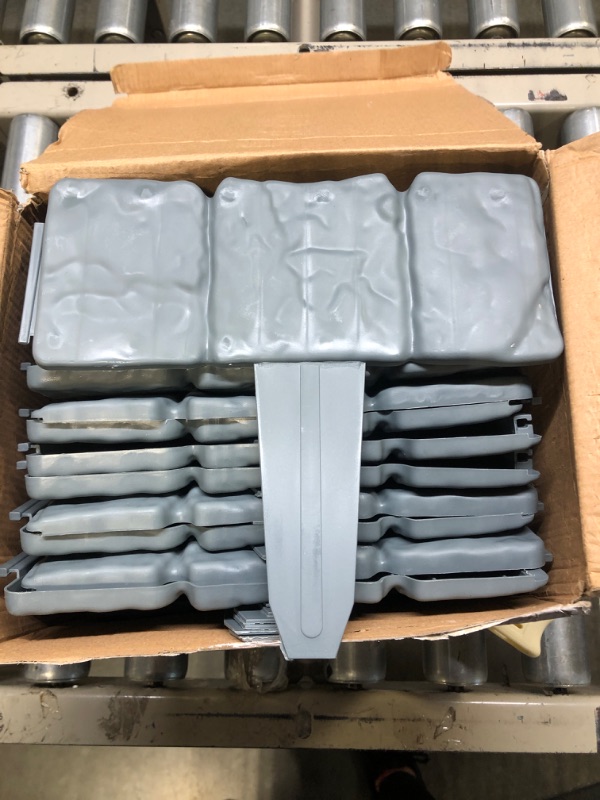 Photo 1 of Garden Edging Border,25.5ft Plastic Landscape Edging,Garden Edging for Landscaping,Flower Bed Edging Borders,Gray Imitation Stone Effect,No Dig,Landscape Edging Border,Fence Border (25.5 FT, Grey, 1) 25.5 FT Gray 1