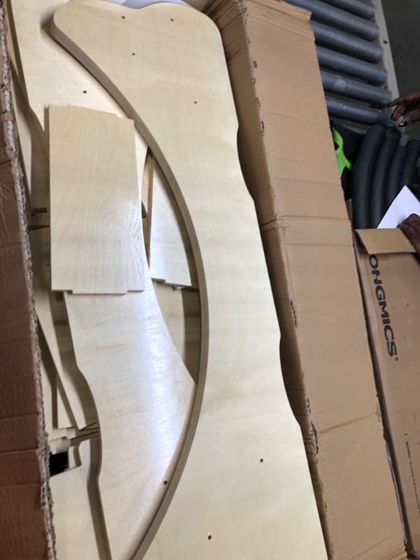 Photo 1 of Cat Wheel Exerciser for Indoor Cats with Lock Pin. Large Diameter Cat Exercise Wheel Made of Natural Solid Wood. Inside Diameter 40in/100cm. Including Installation Tools and Cat Toy. (Natural)
