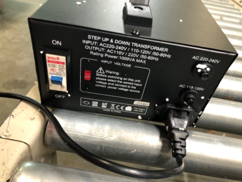 Photo 6 of 1000 Watt Voltage Converter Transformer by LiteFuze - Step Up/Down - 110V/220V - Circuit Breaker Protection -Heavy Duty/ - Convertingbox Technology - Perfect Converter
